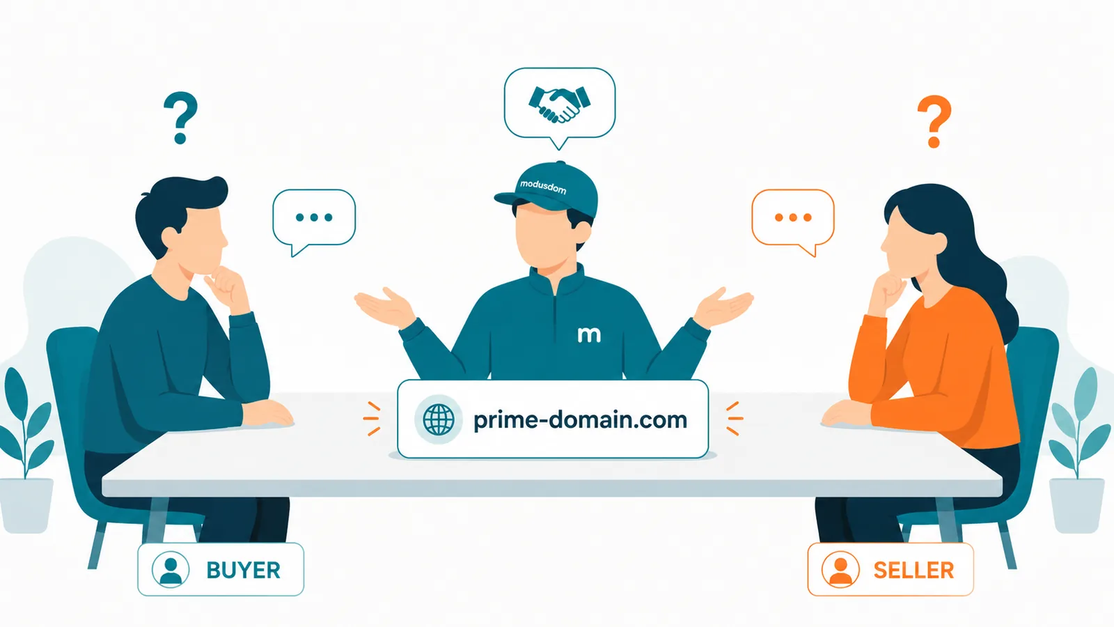 Anonymous domain negotiation